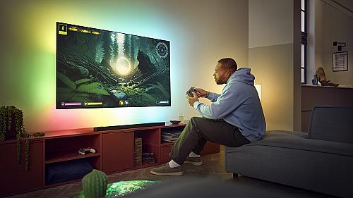Gaming Ambilight Philips tv + soundbar
