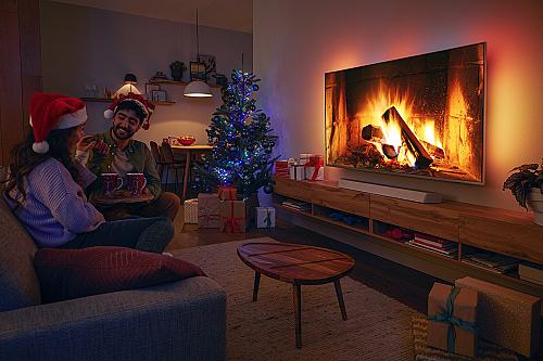 Kerst Christmas Ambilight Philips tv AmbiScape