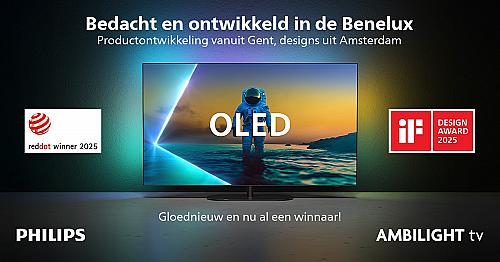 Zeven Red Dot Design Awards voor Philips TV’s, monitor- en audioproducten.