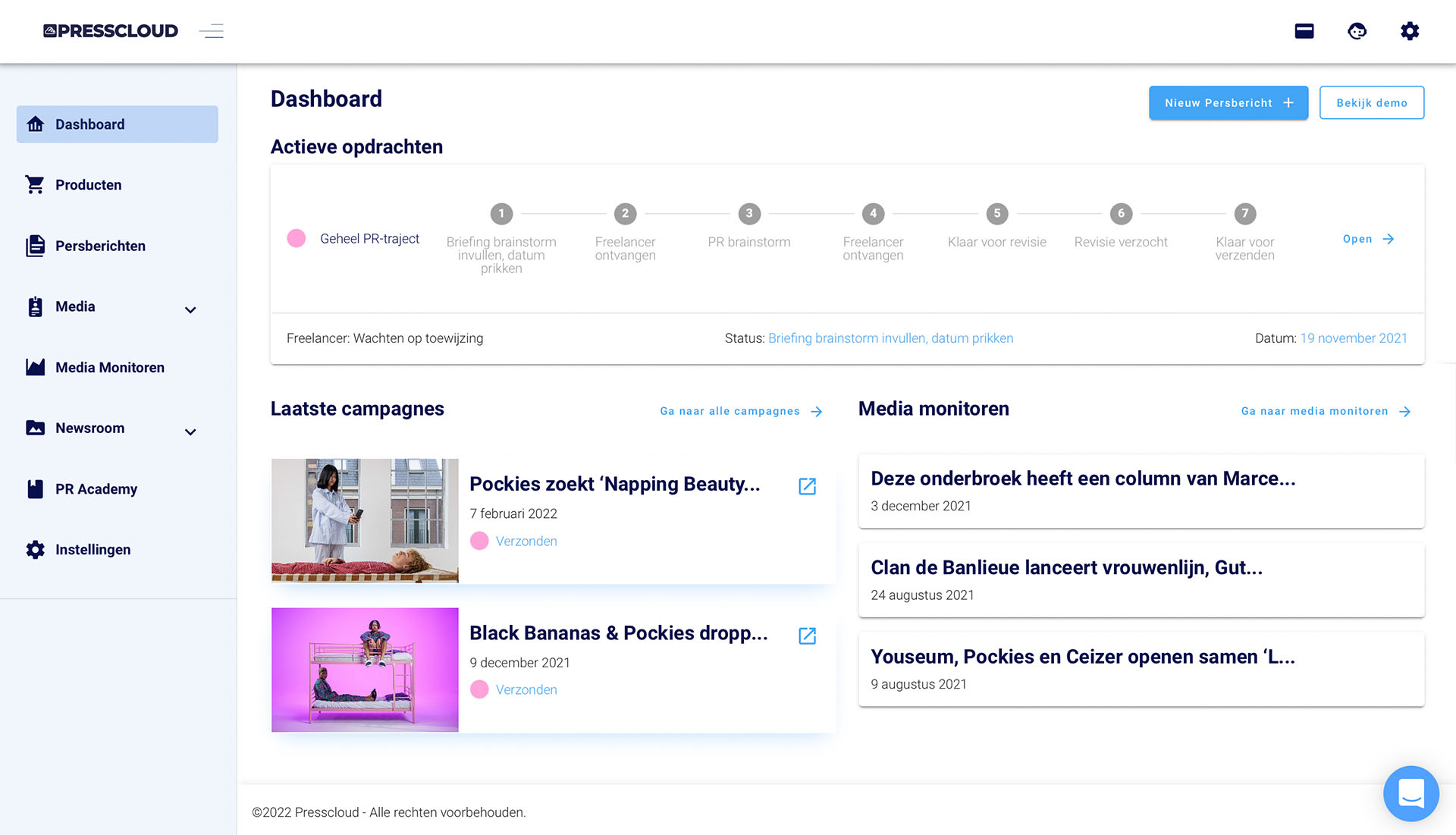 PR-platform Presscloud breidt uit naar België
